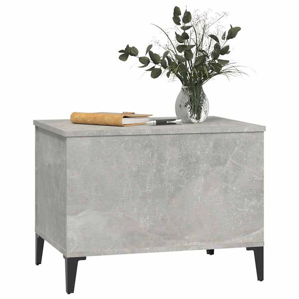 vidaXL Tavolino Salotto Grigio Cemento 60x44,5x45 cm Legno Multistrato