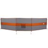 vidaXL Frangivento Campeggio Grigio Arancione 490x123 cm Impermeabile