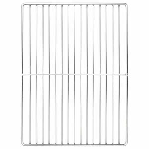 vidaXL Griglia Argento 40 x 30 cm Acciaio inossidabile