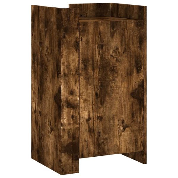 vidaXL Credenza Rovere Fumo 45x35x75 cm in Legno Multistrato