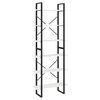 vidaXL Scaffale Alto Bianco 80x30x210 cm in Legno Massello di Pino