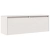 vidaXL Pensile Bianco 100x30x35 cm in Legno Massello di Pino