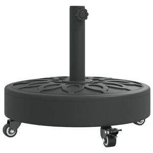 vidaXL Base per Ombrellone con Ruote per Pali &Oslash;38/48 mm 27 kg Rotonda