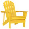 vidaXL Sedia Giardino Adirondack in Legno Massello di Abete Gialla