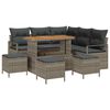 vidaXL Set Divano da Giardino 9 pz 8-Numero di posti Grigio