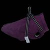 vidaXL Cappotto per Cani con imbracatura Viola L48 Pile e Poliestere