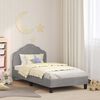 vidaXL Struttura letto bambini con testata Grigio chiaro 80 x 160 cm