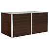 vidaXL Letto di Coltura Rialzato Marrone 160x80x77cm Acciaio Zincato