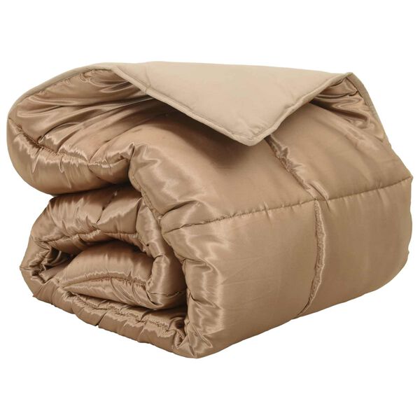 vidaXL Duvet Invernale Oro 200 x 200 cm Satin e Micropile
