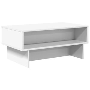 vidaXL Tavolino da salotto Bianco 80 x 46 x 35 cm Legno multistrato