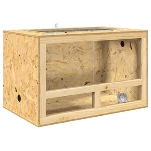 vidaXL Terrario Marrone 80 x 50 x 50 cm OSB