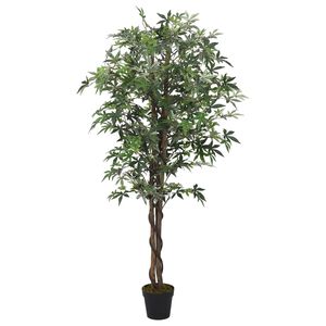 vidaXL Acero Artificiale 504 Foglie 150 cm Verde