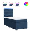 vidaXL Giroletto a Molle con Materasso Blu 90x200 cm inTessuto