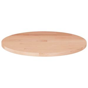 vidaXL Piano Tavolo Rotondo &Oslash;30x1,5 cm Massello di Rovere Non Trattato