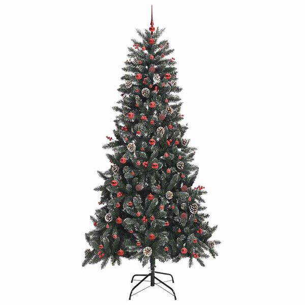 vidaXL Albero di Natale artificiale con 300 LED Verde 240 cm