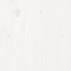 vidaXL Giroletto in Legno Massello 135x190 cm Bianco Small Double