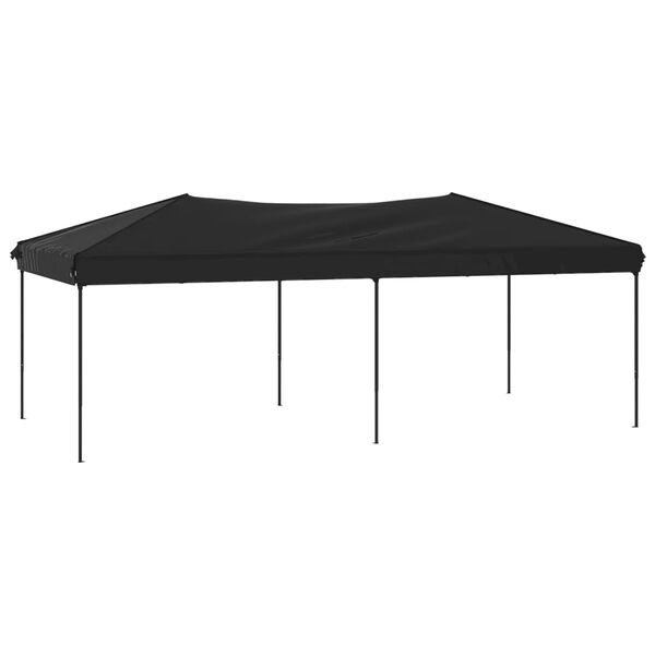 vidaXL Tenda per Feste Pieghevole Nero 3x6 m