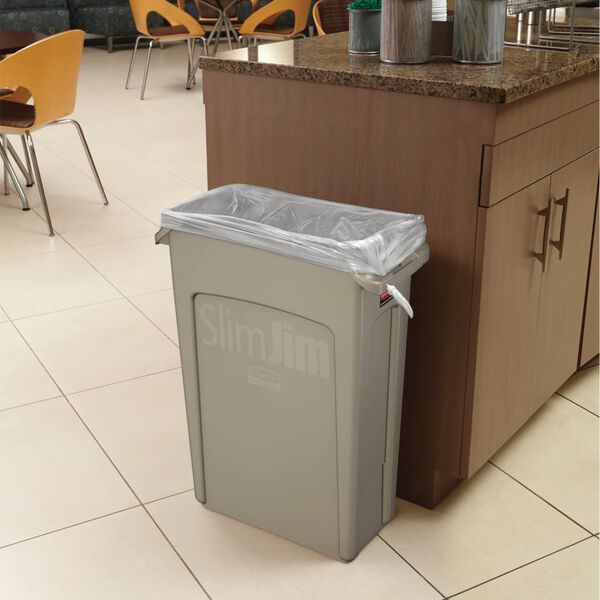 Rubbermaid Contenitore Slim Jim 60 L Grigio