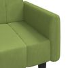 vidaXL Divano Letto a 2 Posti Verde Chiaro in Velluto