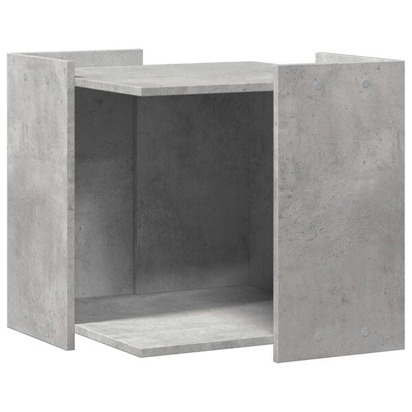 vidaXL Recinto Lettiera Gatti Grigio Cemento 53x53x51 cm in Truciolato
