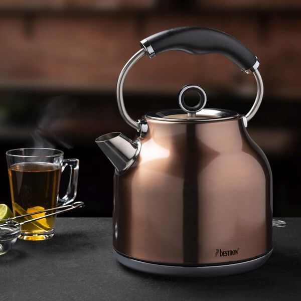 Bestron Bollitore Elettrico senza Fili AWK2200CO 1,7 L 2200 W Rame