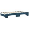 vidaXL Divano Letto Estraibile con Cassetti Blu 100x200 cm in Velluto