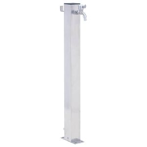 vidaXL Colonna d'Acqua da Giardino 40 cm Acciaio Inox Quadrato