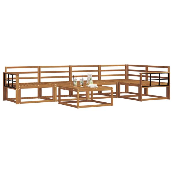 vidaXL Set di divani da esterno 6 pcs Naturale