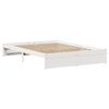 vidaXL Letto senza Materasso Bianco 120x200 cm Legno Massello di Pino