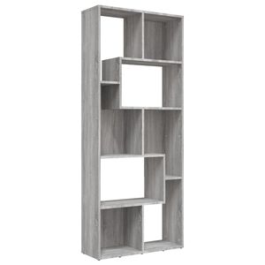 vidaXL Libreria Grigio Sonoma 67x24x161 cm in Legno Ingegnerizzato