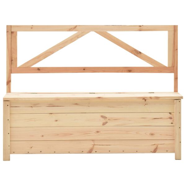 vidaXL Cassapanca 120 cm Legno Massello di Pino