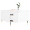 vidaXL Tavolino Salotto Bianco Lucido 55x55x36,5 cm Legno Multistrato