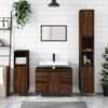 vidaXL Armadietto Bagno Rovere Marrone 80x33x60cm in Legno Multistrato