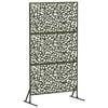 vidaXL Schermo per Privacy 100 x 50 x 180 cm Acciaio Verde Oliva