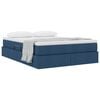 vidaXL Letto con contenitore e materasso Blu 140 x 200 cm Poliestere