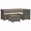 vidaXL Divano da giardino 4 posti con cuscini aspetto rattan PP