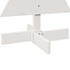 vidaXL Albero di Natale Decorativo Bianco 80 cm Legno Massello di Pino