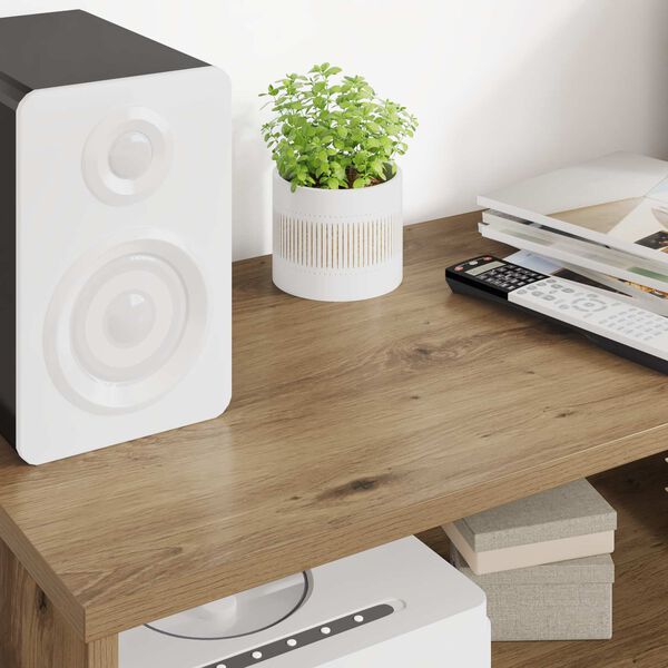 vidaXL Mobile TV Rovere artigianale 80 x 35 x 40 cm Legno multistrato