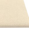 vidaXL Pannelli Murali 12 pz Crema 60x15 cm Tessuto 1,08 m²