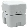 vidaXL Toilette da Campeggio Grigio e Bianco 41,5 x 36,5 x 42 cm