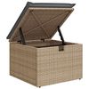 vidaXL Set Divani da Giardino 7 pz con Cuscini Beige in Polyrattan
