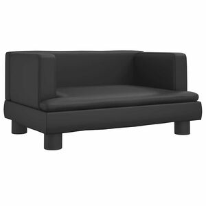 vidaXL Lettino per Cani Nero 60x40x30 cm in Similpelle