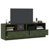 vidaXL Mobili TV 2 pz Verde Oliva 67x39x44 cm in Acciaio