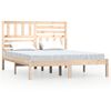 vidaXL Giroletto 150x200 cm King in Legno Massello di Pino