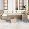 vidaXL Set di divani con cuscino 8 pcs Beige polyrattan