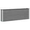 vidaXL Letto rialzato da giardino 2 pz Nero 200 x 30 x 72 cm