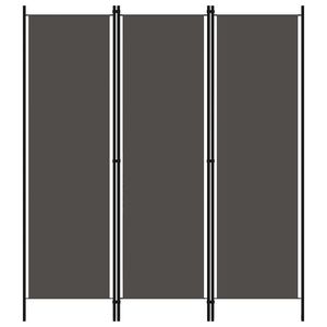 vidaXL Paravento a 3 Pannelli Antracite 150x180 cm