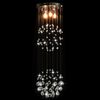 vidaXL Lampadario Perle di Cristallo a Sfera Argento 3 Lampadine G9