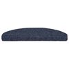 vidaXL Tappetini per scale autoadesivi 20 pz 65x21x4 cm blu semicircolari grandi