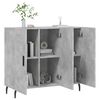vidaXL Credenza Grigio Cemento 90x34x80 cm in Legno Multistrato